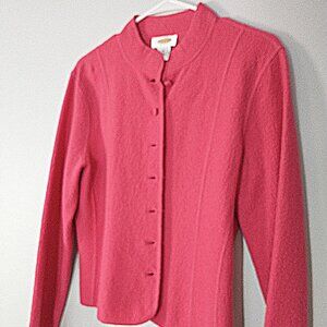 Talbots Petites Lightweight Boiled Wool Jacket Size M Petite